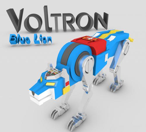 Voltron Blue Lion_Rigged