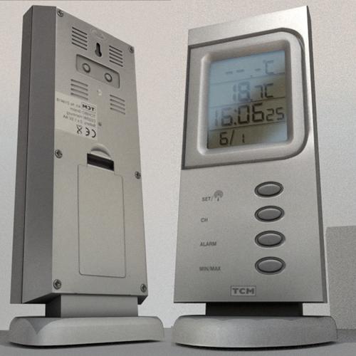 room thermometer-clock