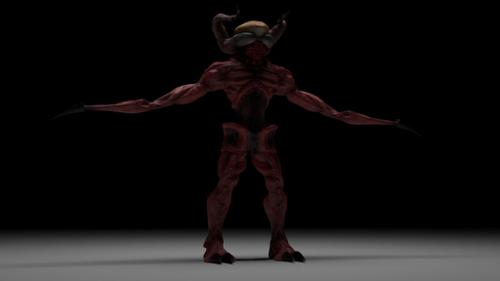 red horned monster