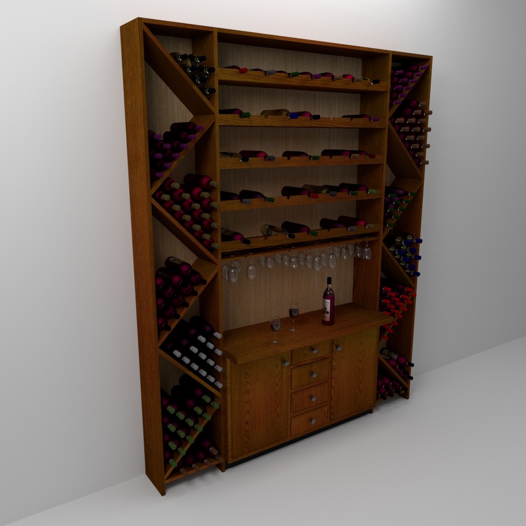 Wine Rack and Cabinet