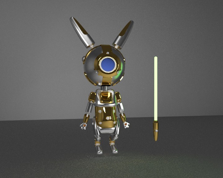 Golden Bot Bunny