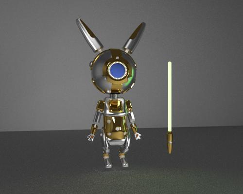 Golden Bot Bunny