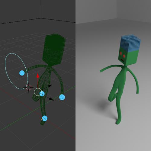 Simple Guy with Easy IK Rig w/ Look Target