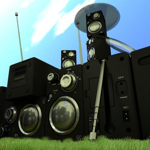JGC Radio Rigged and Animated