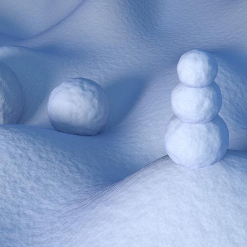 Snow material for Cycles