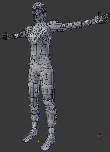 Character with armor
