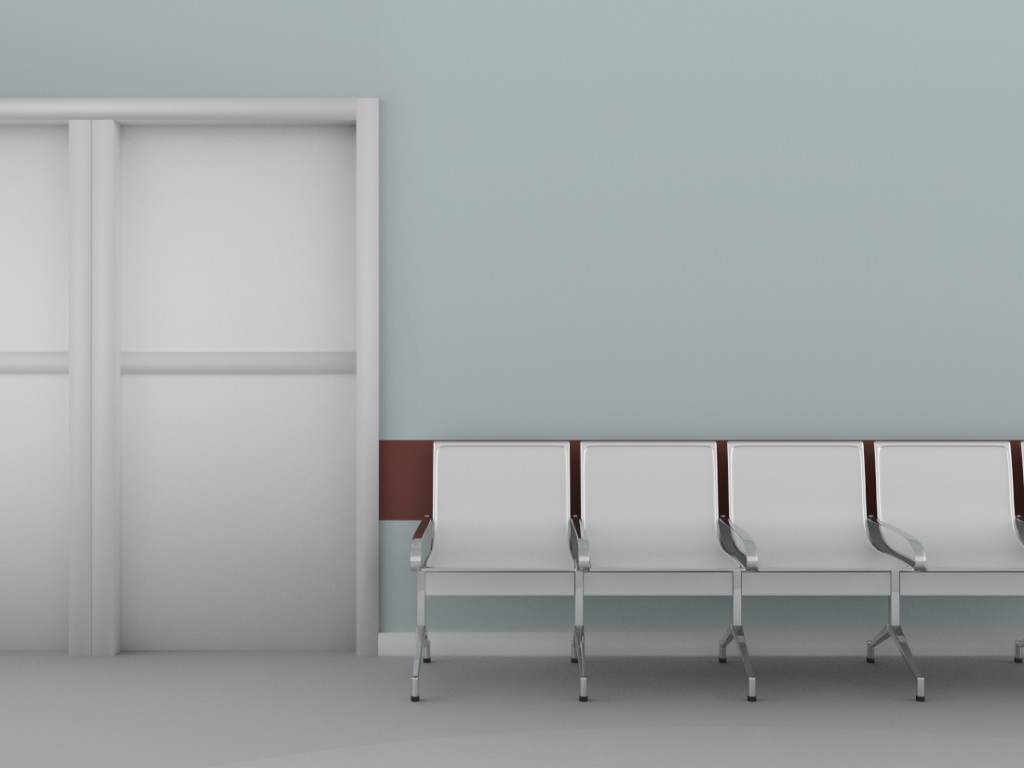 Cartoon waiting room