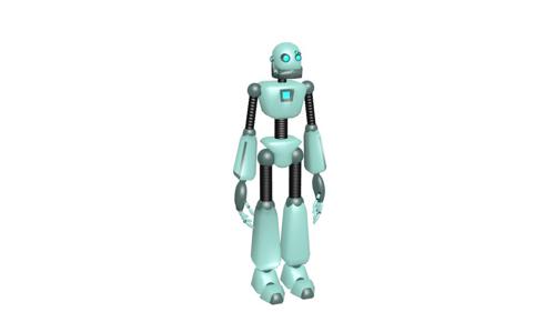 Robot simple (whit bones)