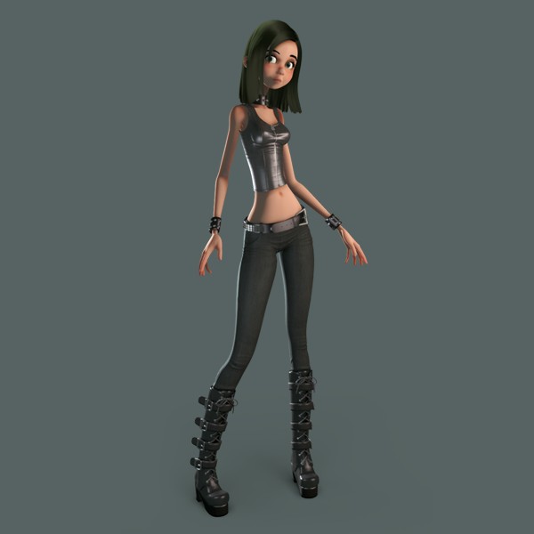 Cartoon girl