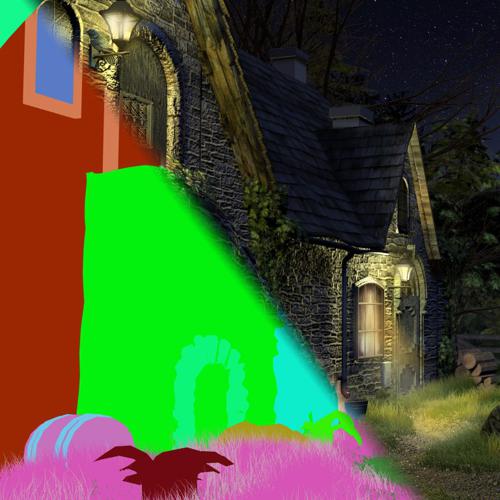 Random diffuse colors for material ID map