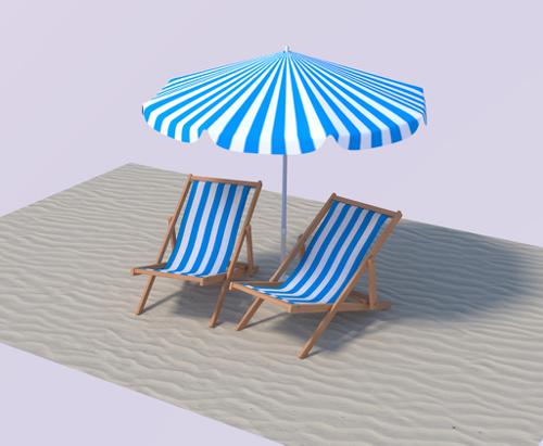 Beach Chairs Set
