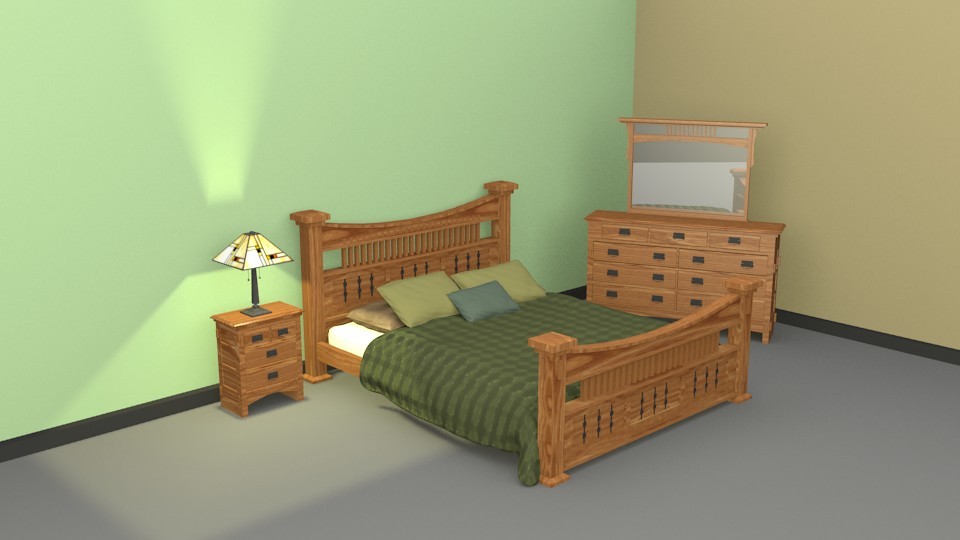 Mission Style Bedroom Set