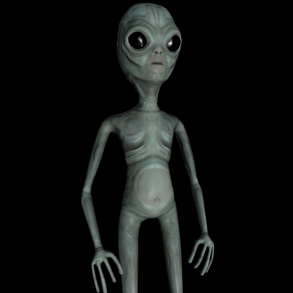 Alien low poly