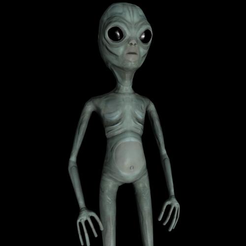 Alien low poly