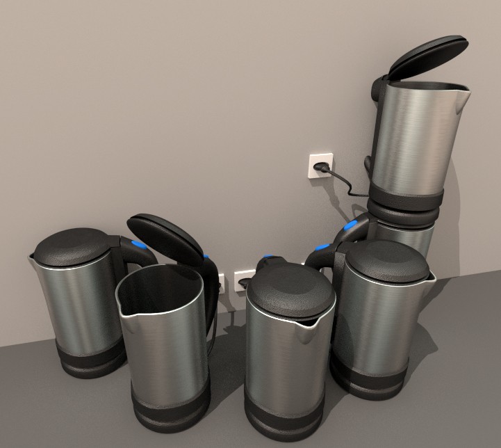 Water Boiler with Rigged Power Cable