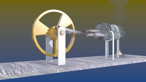 Stirling Engine, Gamma type