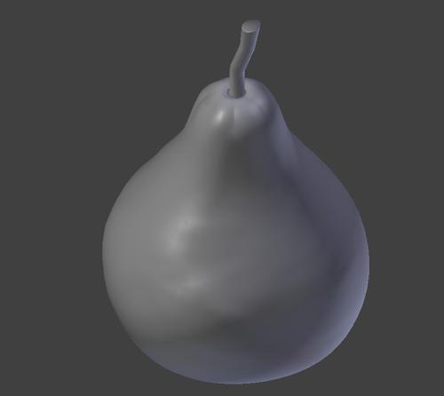 Pear Highpoly(sculpted)