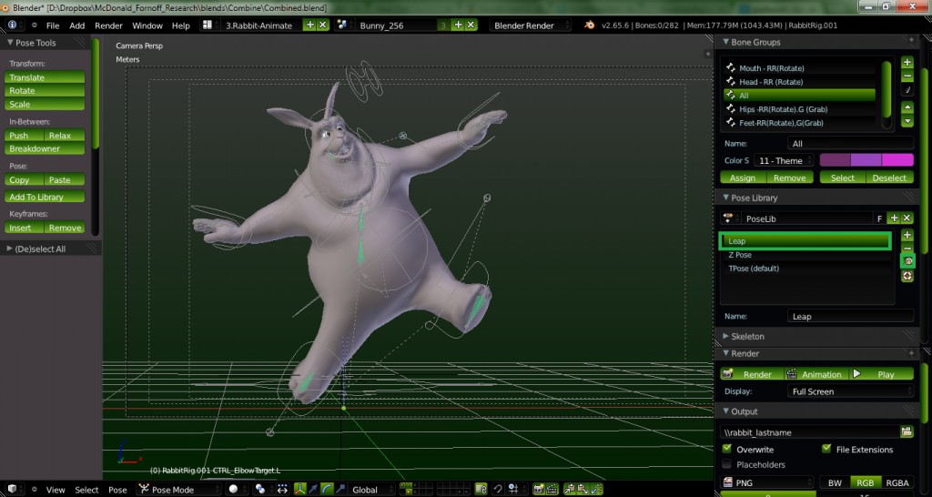 Tutorial Blender file 2/3 working :)  1/3 requires refresh in memory.