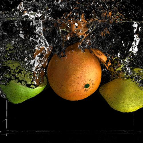 Realistic fruit splash in Cycles