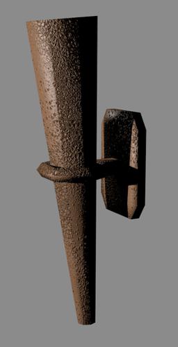 Low Poly Wall Torch