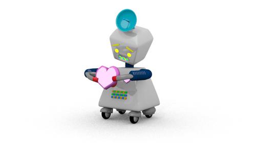 Cute little robot (rigged)