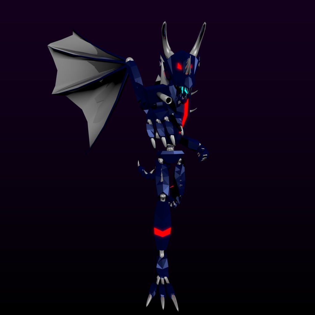 Robot Dragon (Rigged)