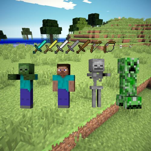 Minecraft Mob (Rigged) & Weapon Collection
