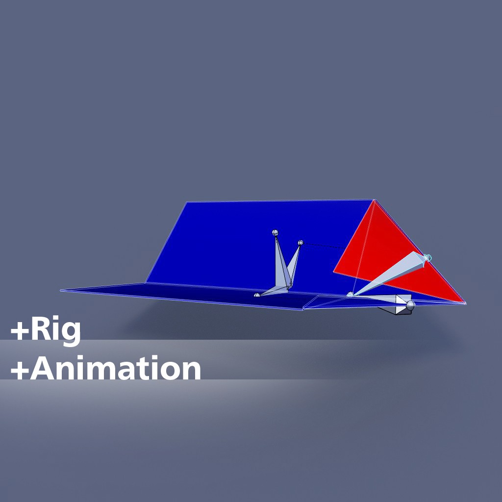 Fold a simple paper plane + Rig