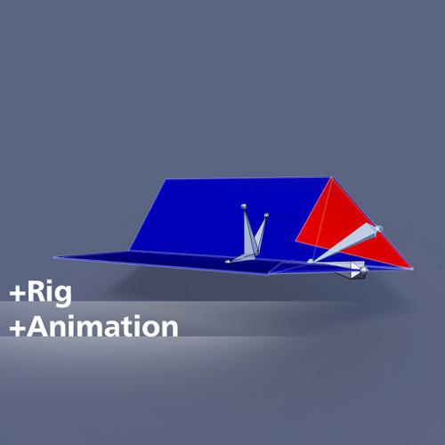 Fold a simple paper plane + Rig