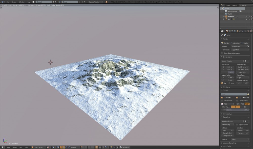 Cycles Mountain Shader Vol. 1