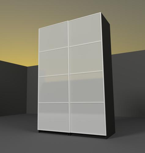 Wardrobe with sliding doors IKEA PAKS