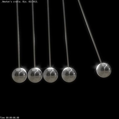 Newton's cradle animated