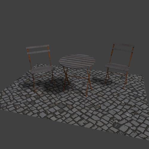 rusty bistro gardenset