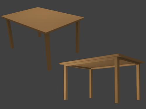 Mesa sin Texturas