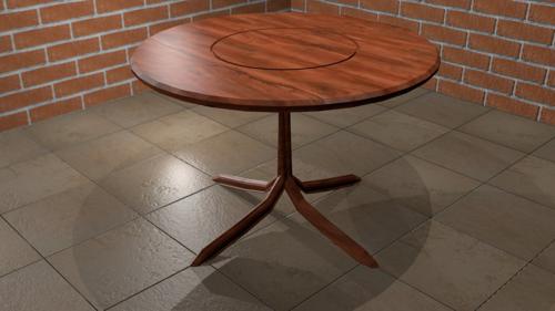 Wooden Table (low poly)