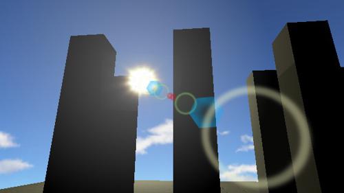 Pythonless Lens Flare Effect For BGE With Ray Sensor