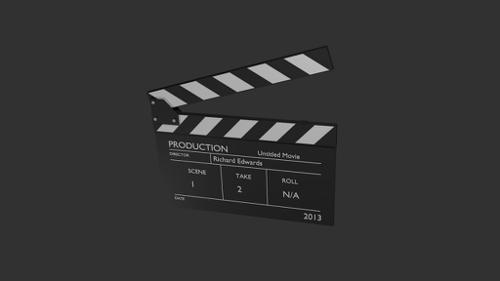 Clapper Board - Rigged