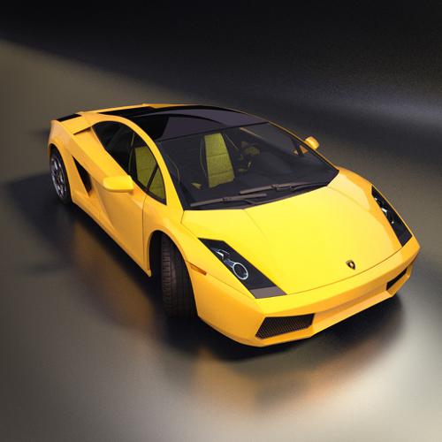 Lamborghini Gallardo + Interior + Cycles