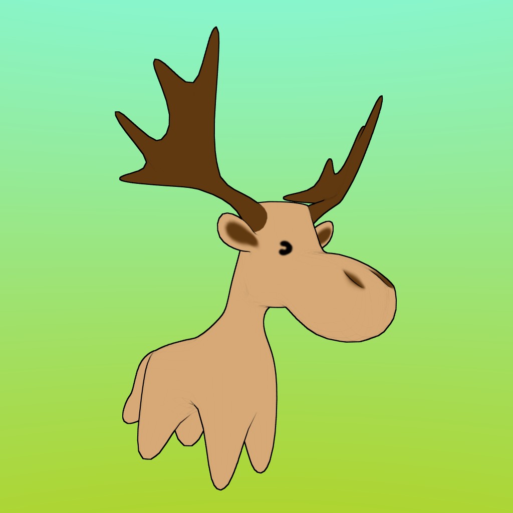 Daim-lowpoly-with-basic-rig