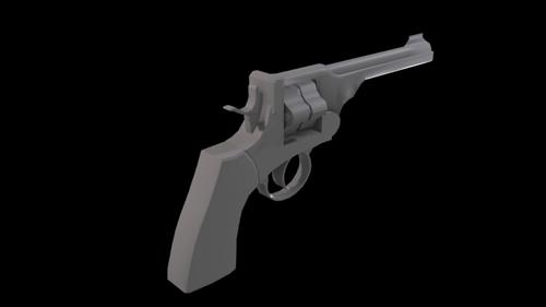 Custom Low Poly Revolver