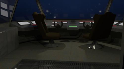 Scifi Bridge Scene