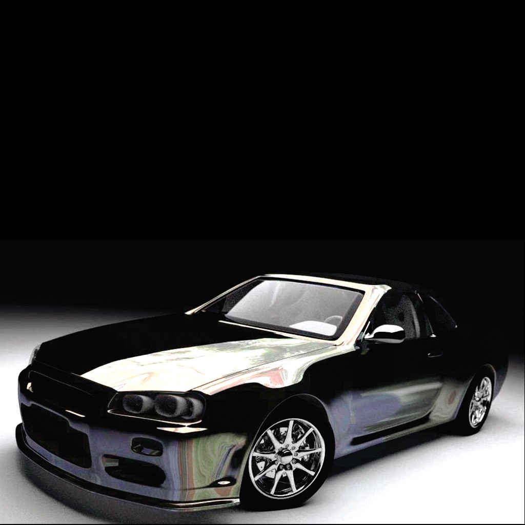 Nissan Skyline with texture