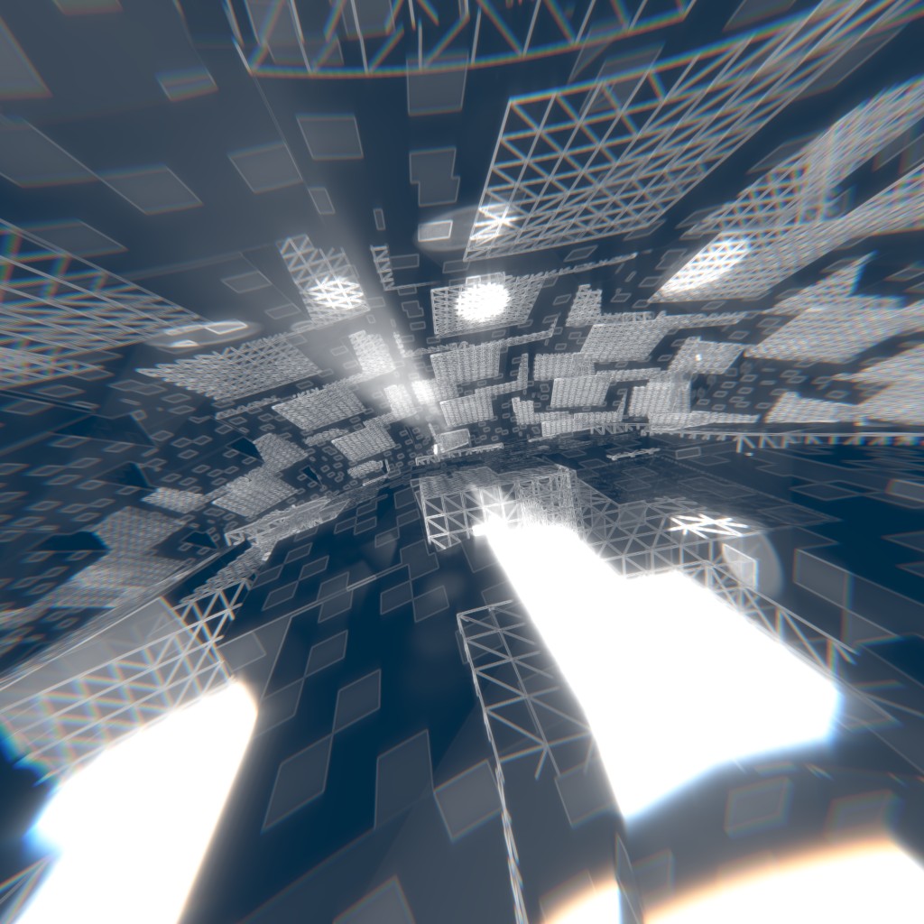 Abstract flying anim