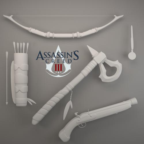 Assassin's creed III weapon set