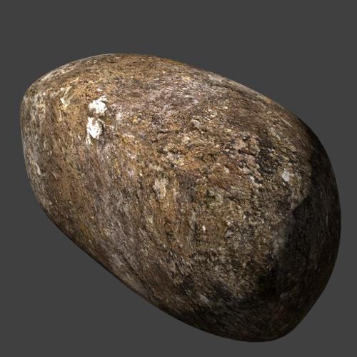 Low poly stone (subdividible)