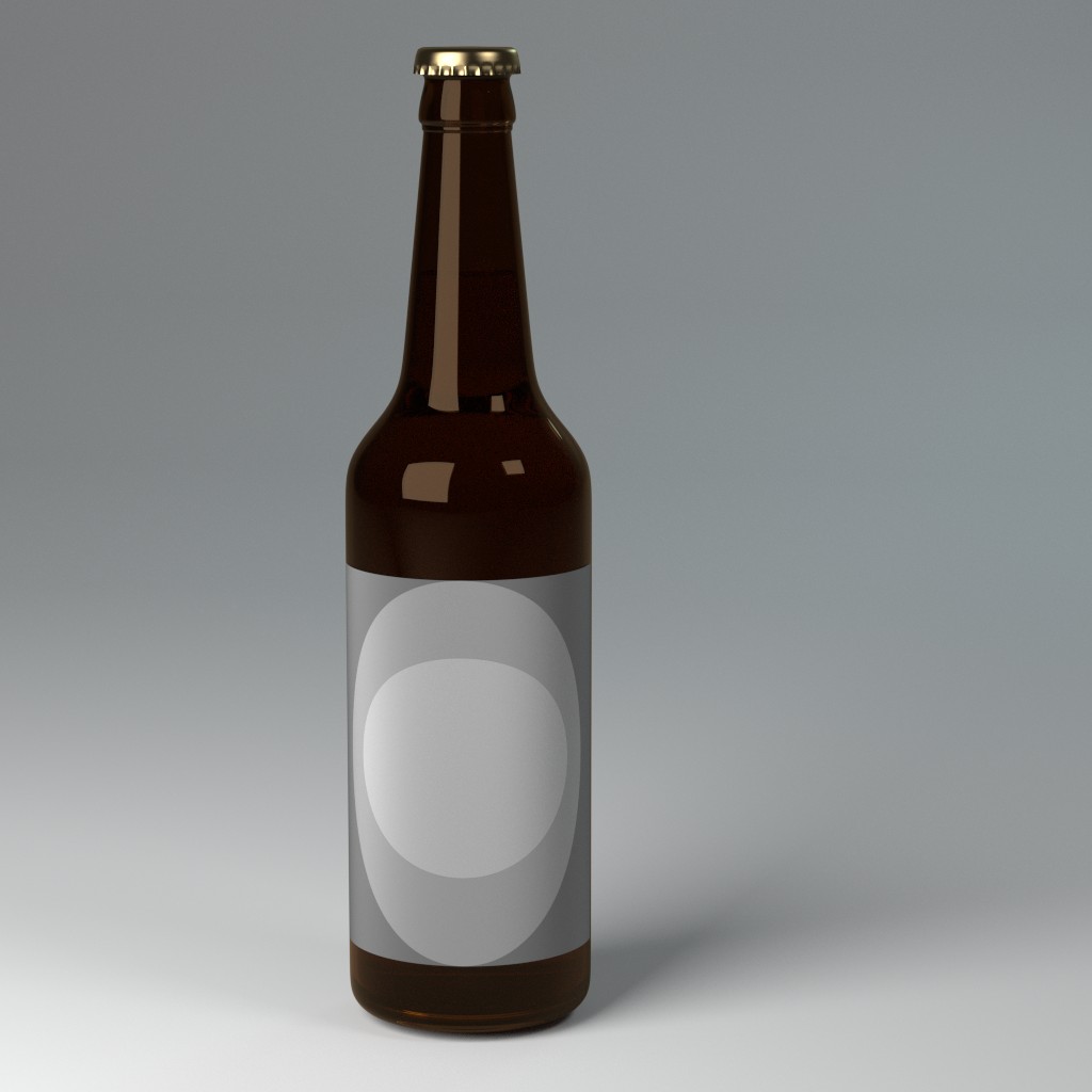 Beer Bottle with label marker