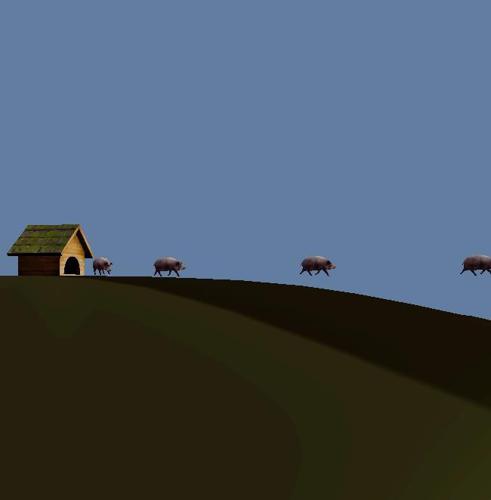 BGE house and wild boar from ZOO