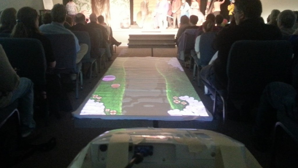Chocolate River Video Projection