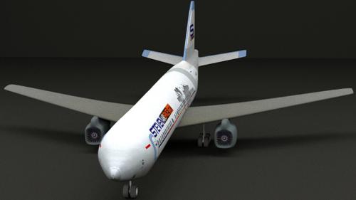 Airbus A320-211 Low Poly Airplane
