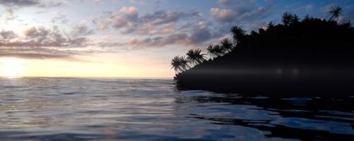 -Ocean with Tree's-